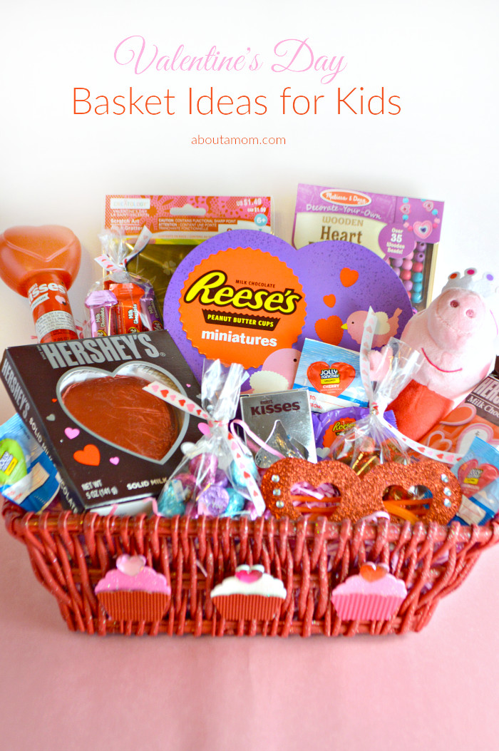Valentine Day Gift Baskets Ideas
 Valentine s Day Basket Ideas for Kids About A Mom