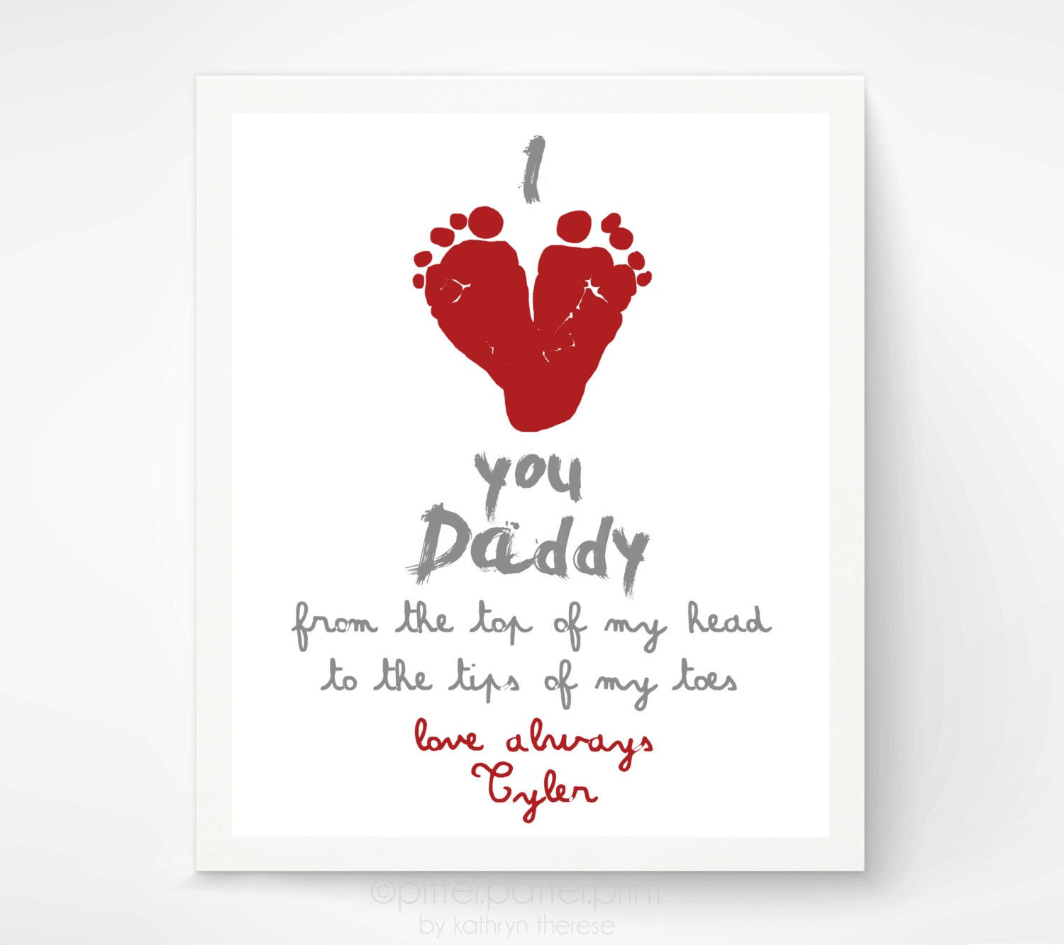 Valentine Gift From Baby To Dad
 Valentines Day Gift for New Dad I Love You by