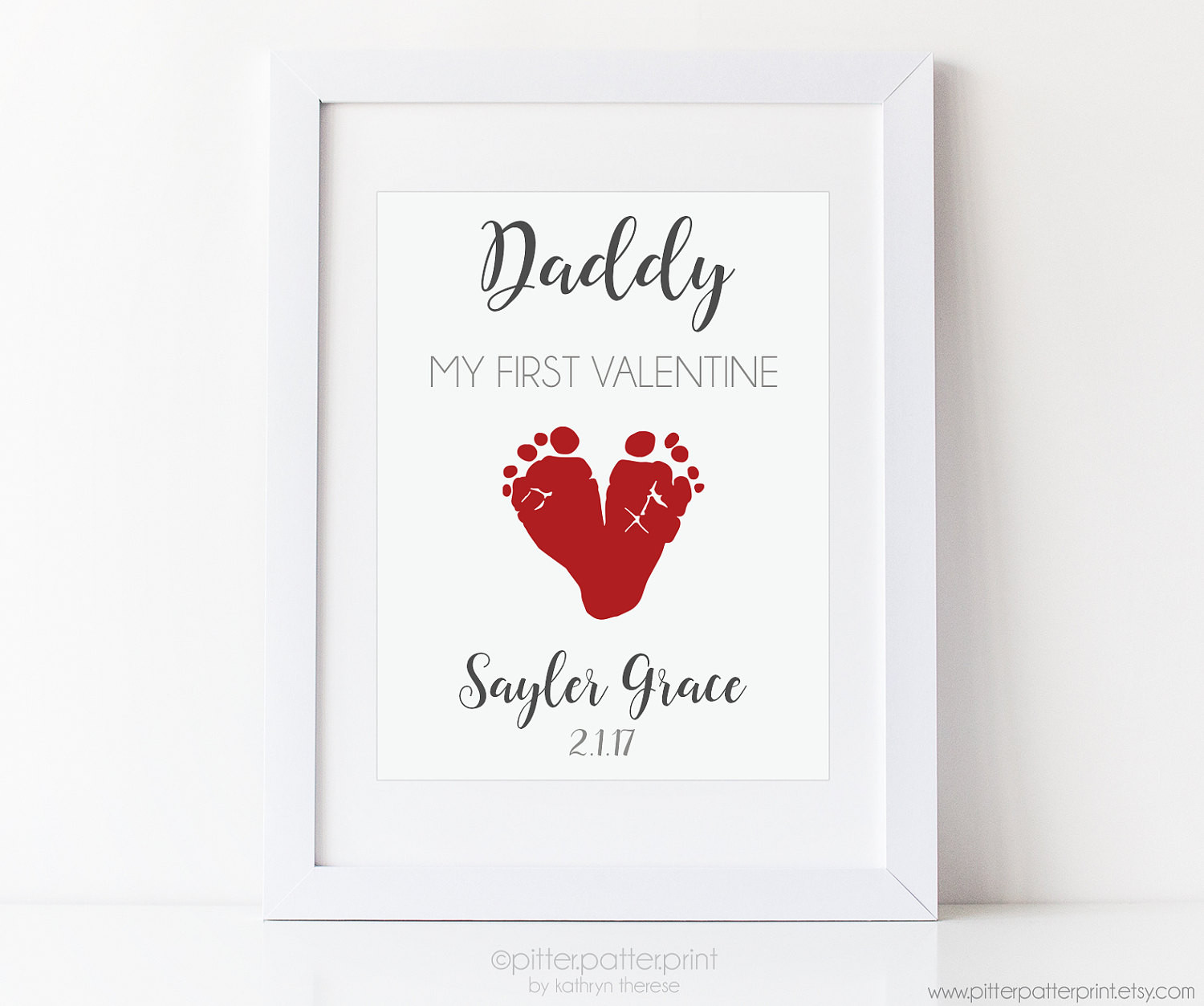Valentine Gift From Baby To Dad
 First Valentine s Day Gift for New Dad Daddy Baby