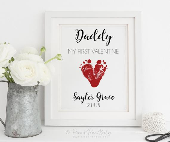 Valentine Gift From Baby To Dad
 First Valentine s Day Gift for New Dad Daddy Baby