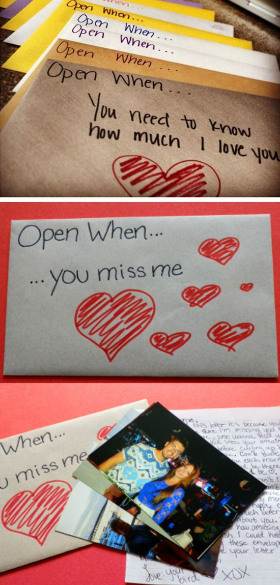 Valentine Gift Ideas For Boyfriend
 Open When Envelope Ideas