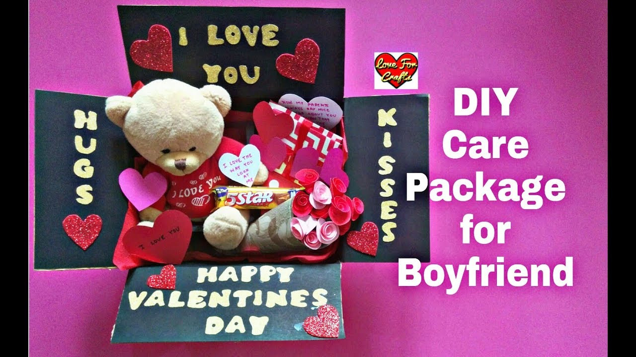 Valentine Gift Ideas For Boyfriend
 DIY Care Package for Boyfriend