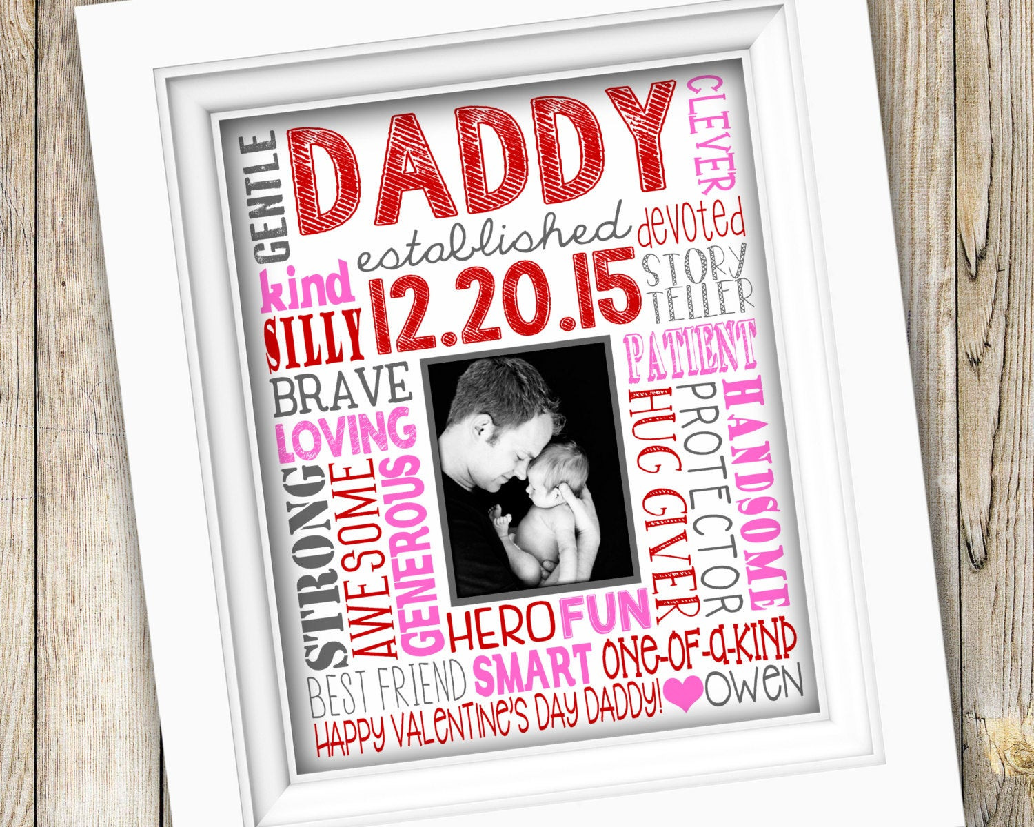 Valentine Gift Ideas For Dad
 Valentine s Day Gift for Dad Printable Daddy