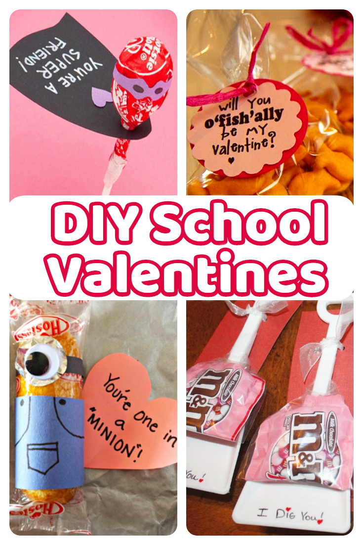 Valentine Gift Ideas For Preschool Class
 DIY School Valentine Cards for Classmates and Teachers