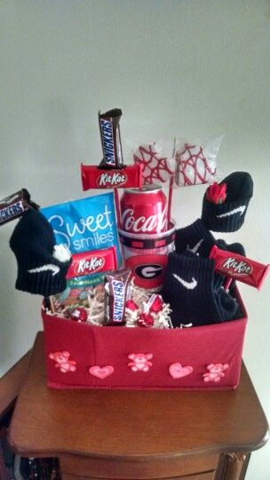 Valentine Gift Ideas For Teenage Guys
 Requested Valentine Gift Basket for teenage boy