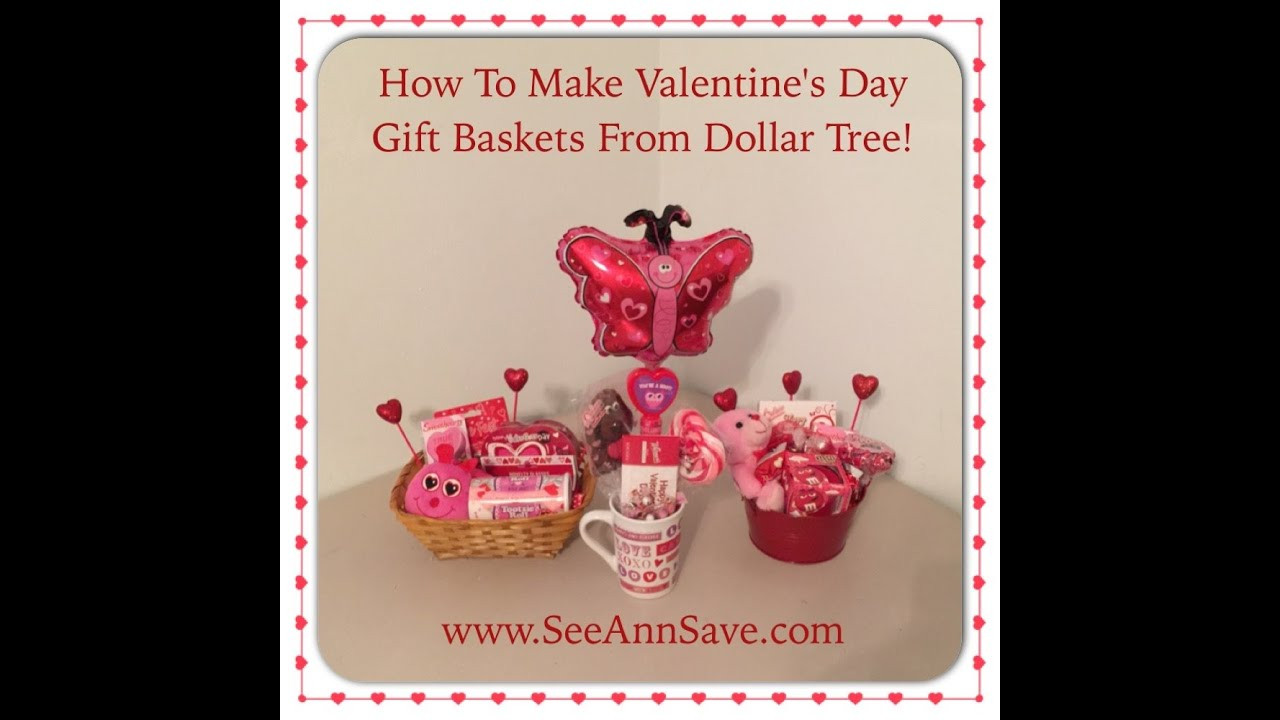 Valentine'S Day Gift Basket Ideas
 How To Make Valentine s Day Gift Baskets from the Dollar
