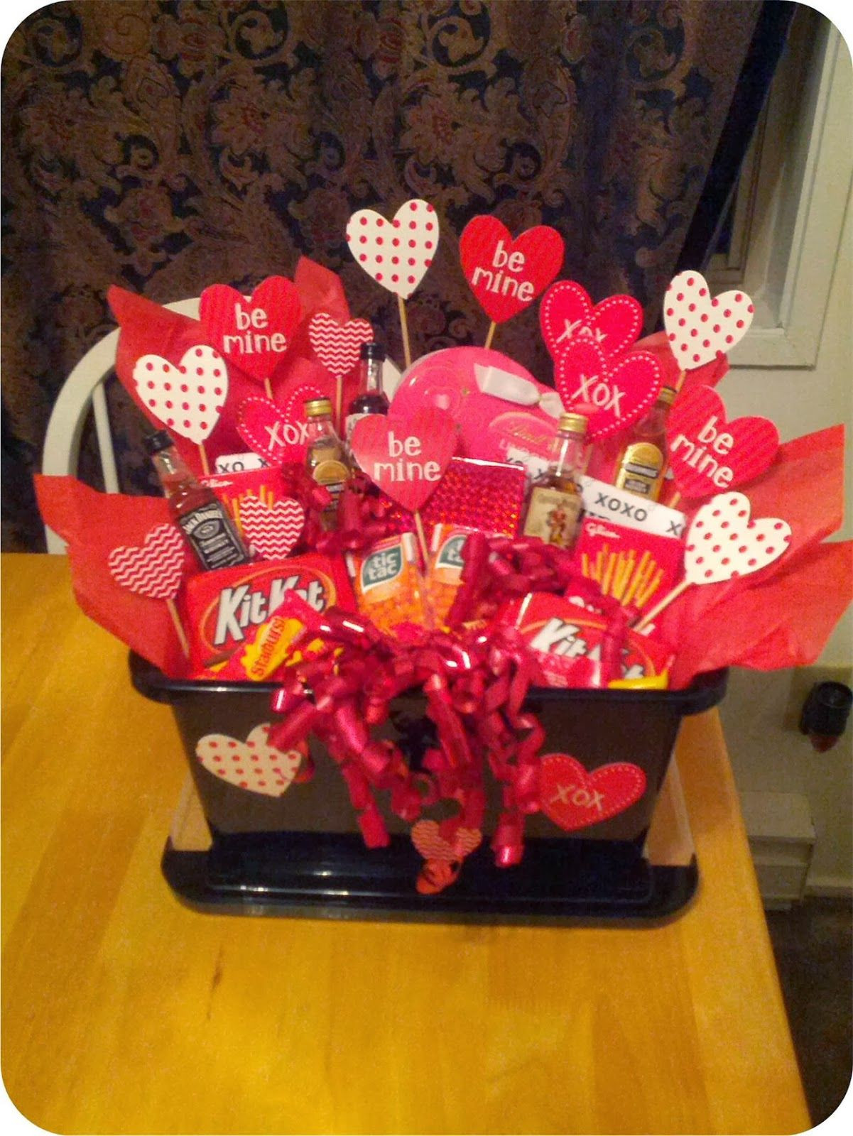 Valentine'S Day Gift Basket Ideas
 A Valentine s basket for him Create your own custom t