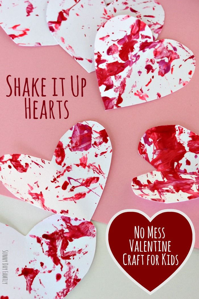 Valentines Day Craft Ideas For Preschoolers
 Shake It Up Hearts No Mess Valentine Craft for Preschoolers