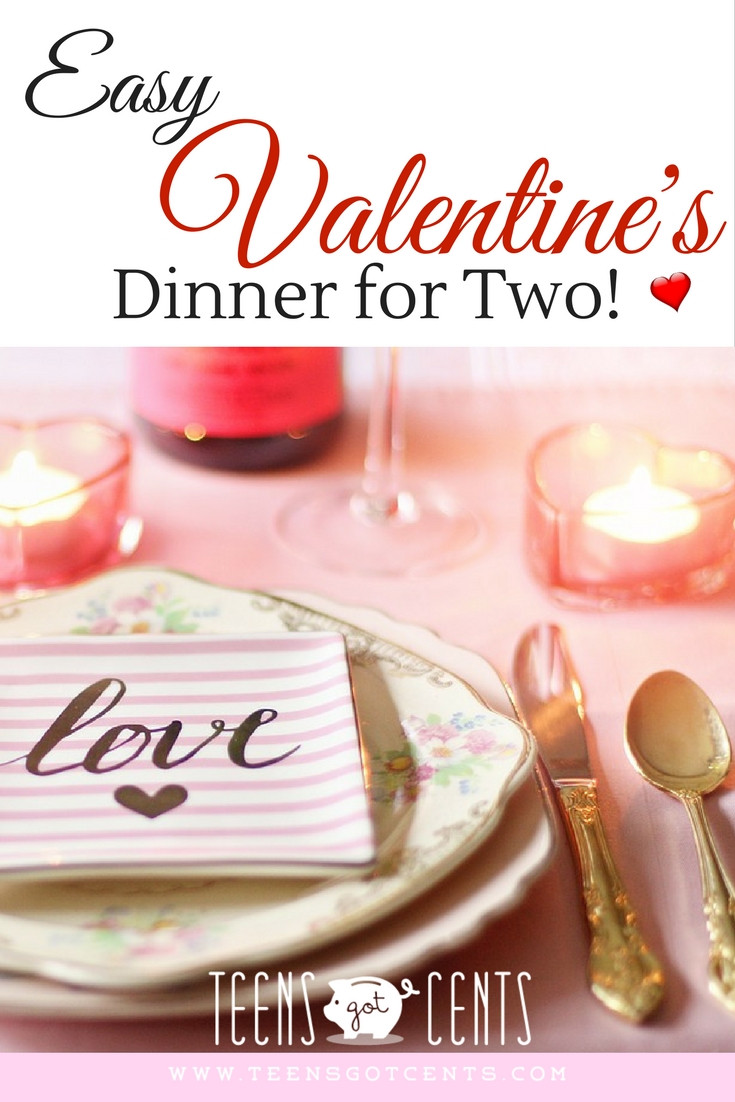 Valentines Dinners For Two
 Easy Valentine s Dinner for Two TeensGotCents