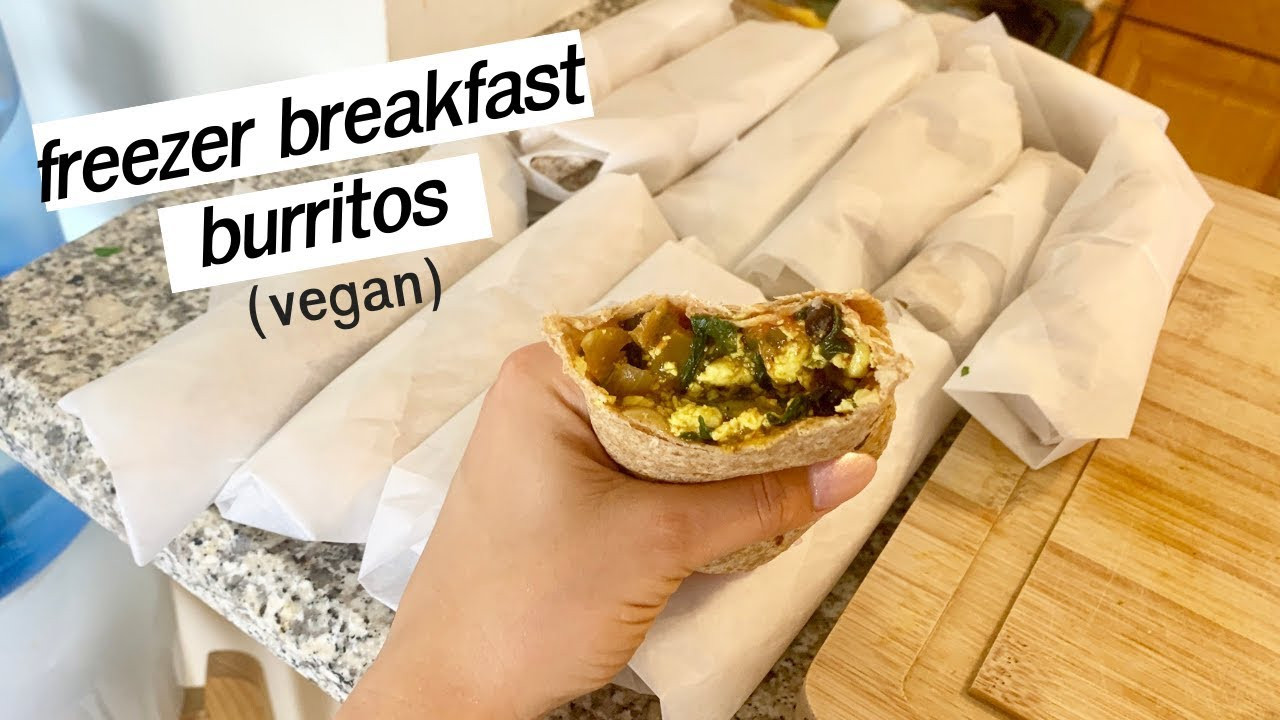 Vegan Freezer Burritos
 Meal Prep Vegan Freezer Breakfast Burritos