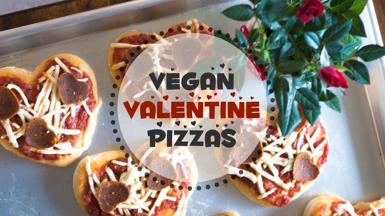Vegan Valentine Recipes
 Vegan Valentine s Day Recipe ♡ Heart Shaped Pizza