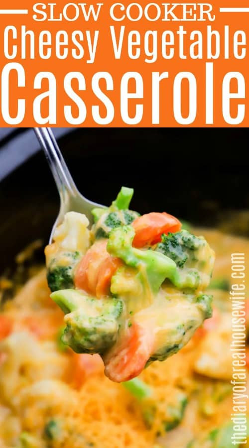 Vegetable Casserole Slow Cooker
 Slow Cooker Cheesy Ve able Casserole • The Diary of a