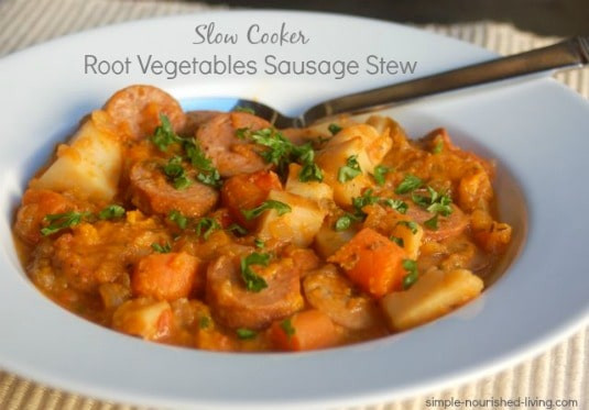Vegetable Casserole Slow Cooker
 Slow Cooker Root Ve ables Sausage Stew