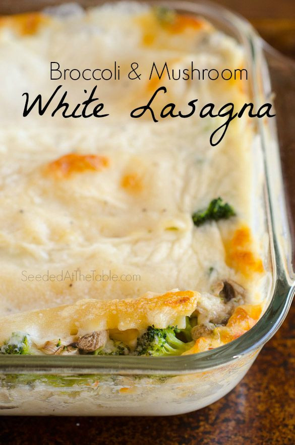 Vegetable Lasagna With White Sauce Carrots And Broccoli
 Broccoli and Mushroom White Lasagna Recipe
