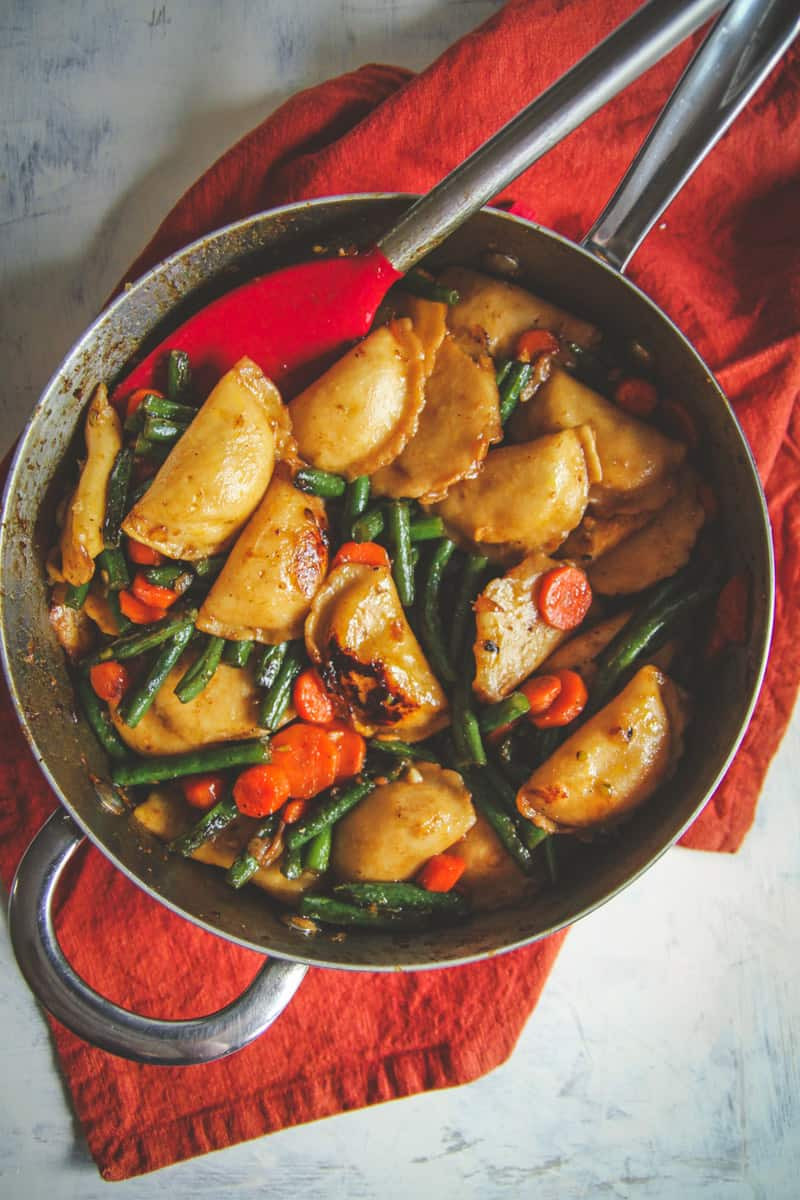 Vegetarian Dumpling Recipes
 e Pan Ve arian Dumpling Stir Fry Sweetphi