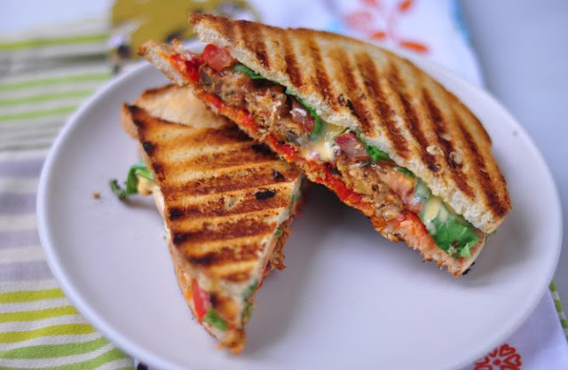 Vegetarian Panini Sandwich Recipes
 Living life Spicy Moroccan Ve arian Panini