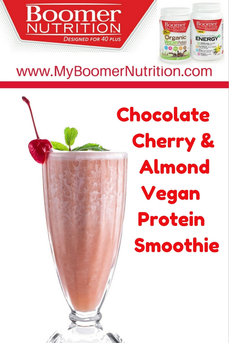 Vegetarian Protein Smoothies
 Chocolate Cherry & Almond Vegan Protein Smoothie Boomer