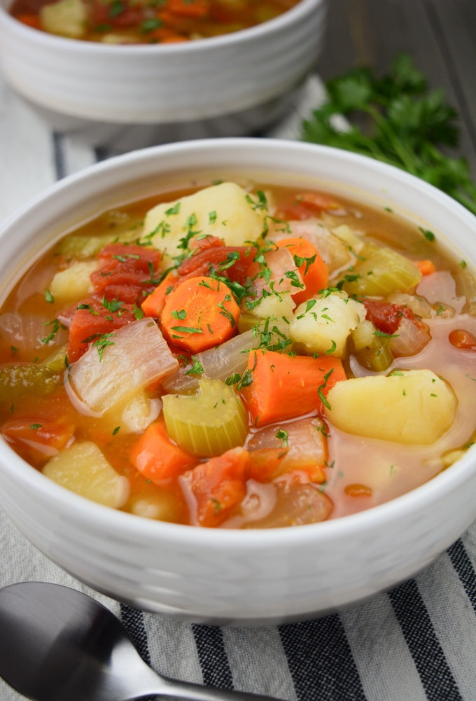 Vegetarian Recipes For Two
 Instant Pot Ve able Soup Vegan
