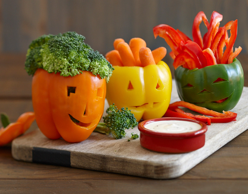Veggie Ideas For Halloween Party
 Edible Halloween Craft Ranch O Lantern Platter