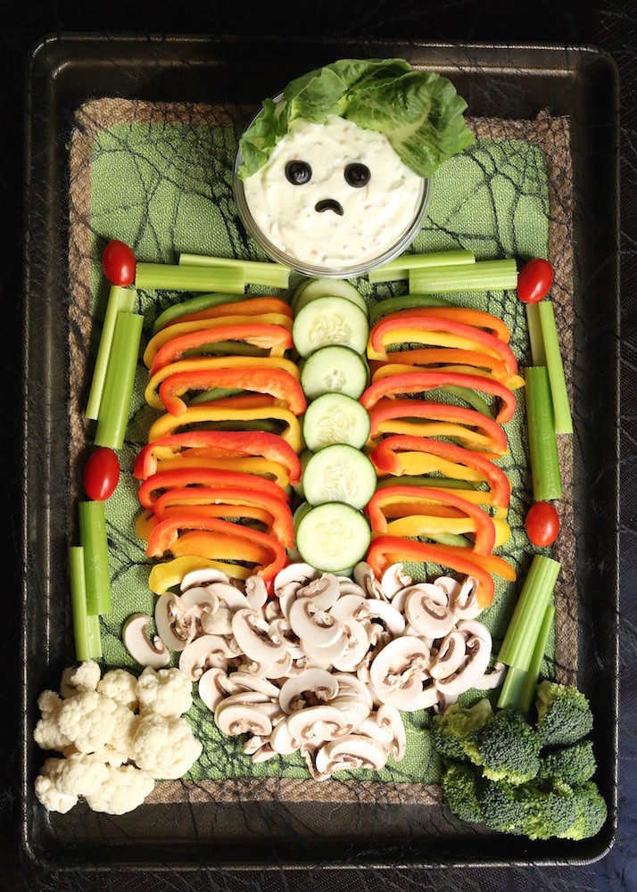 Veggie Ideas For Halloween Party
 Halloween Veggie Tray Appetizer Trio Recipe