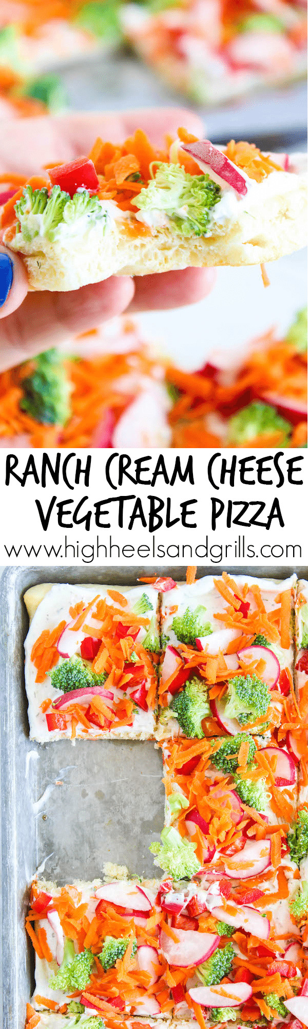 Veggie Pizza Appetizer With Hidden Valley Ranch
 ve able pizza recipe hidden valley ranch