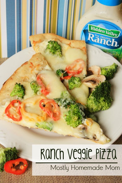 Veggie Pizza Appetizer With Hidden Valley Ranch
 Ranch Veggie Pizza with Hidden Valley Ranch Dressing