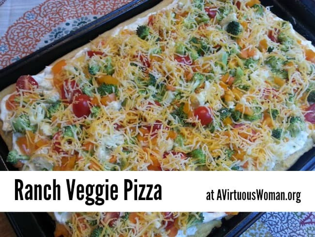 Veggie Pizza Appetizer With Hidden Valley Ranch
 Ranch Veggie Pizza Recipe Easy Lunch Box