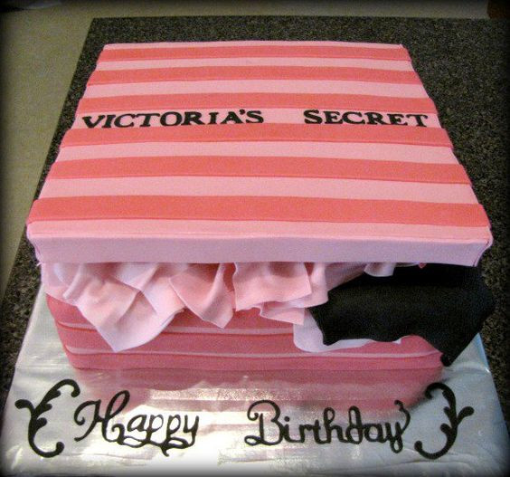 Victoria Secret Birthday Gift
 Victorias secret Gift box cake