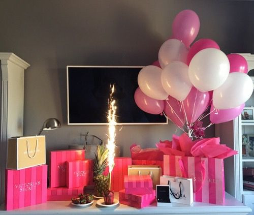 Victoria Secret Birthday Gift
 amazing anniversary balloons boyfriend cake candle