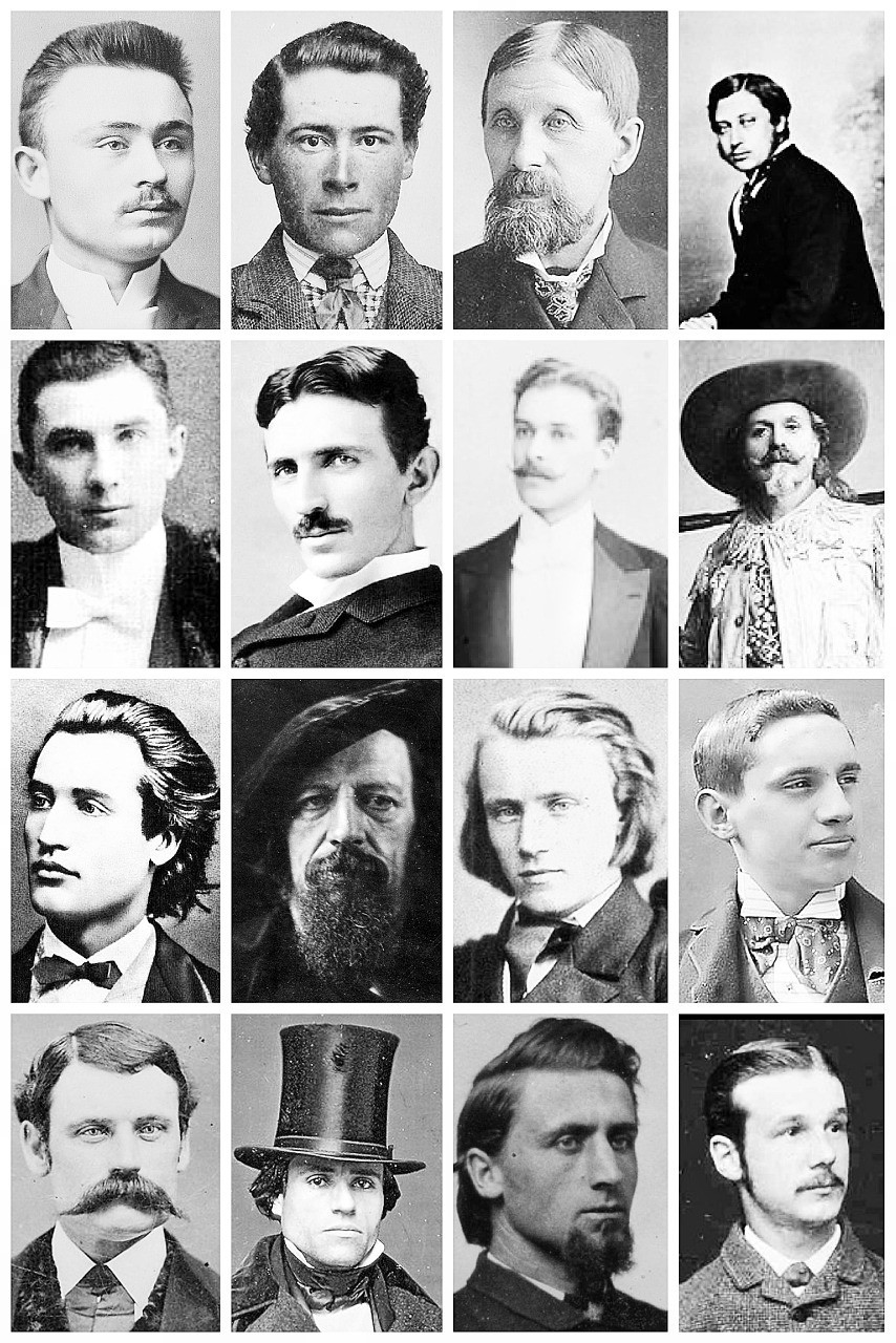 Victorian Male Hairstyles
 Victorian Men’s Hairstyles & Facial Hair A