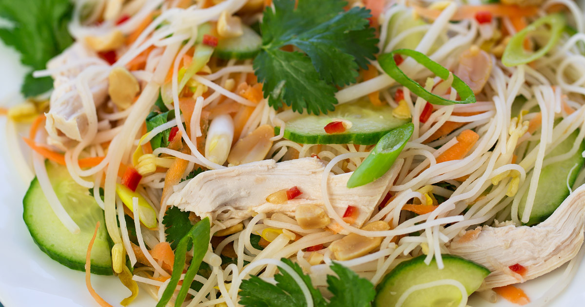 Vietnamese Chicken Salad
 Vietnamese chicken noodle salad