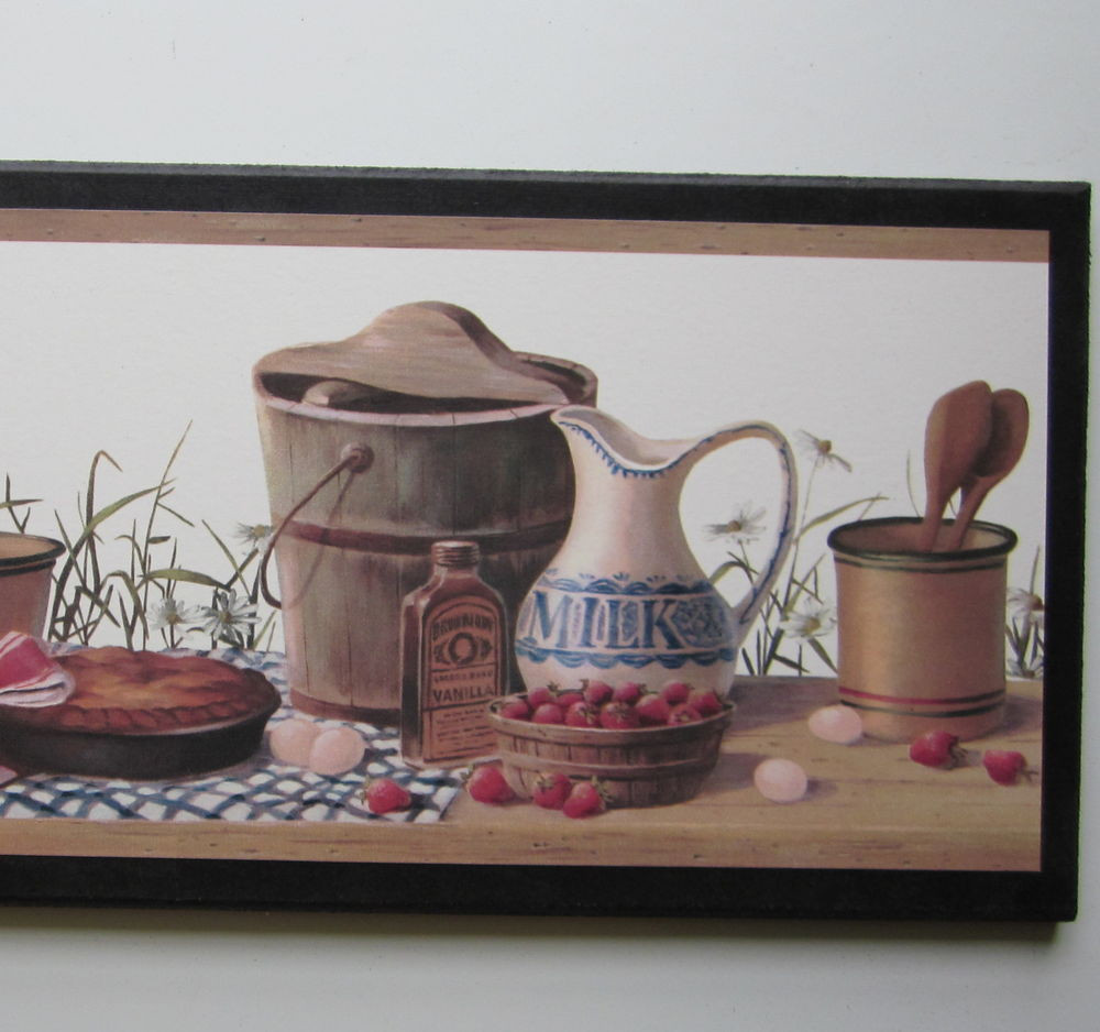 Vintage Kitchen Wall Decor
 Country Kitchen Canisters sign wall decor plaque vintage