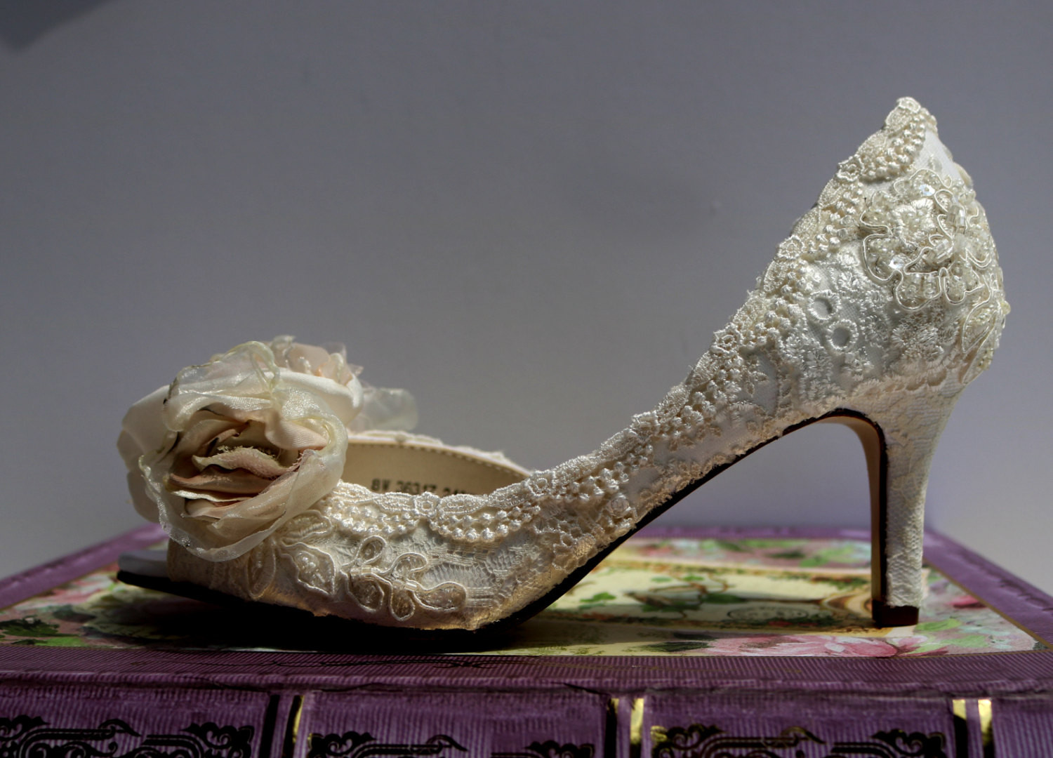 Vintage Wedding Shoes Low Heel
 Low Heel Wedding Shoes Vintage Lace Shoes Blush and Ivory