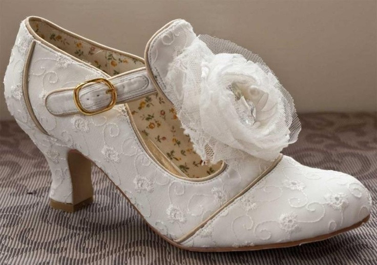 Vintage Wedding Shoes Low Heel
 Dorothy perfect vintage wedding bridal low heel shoes