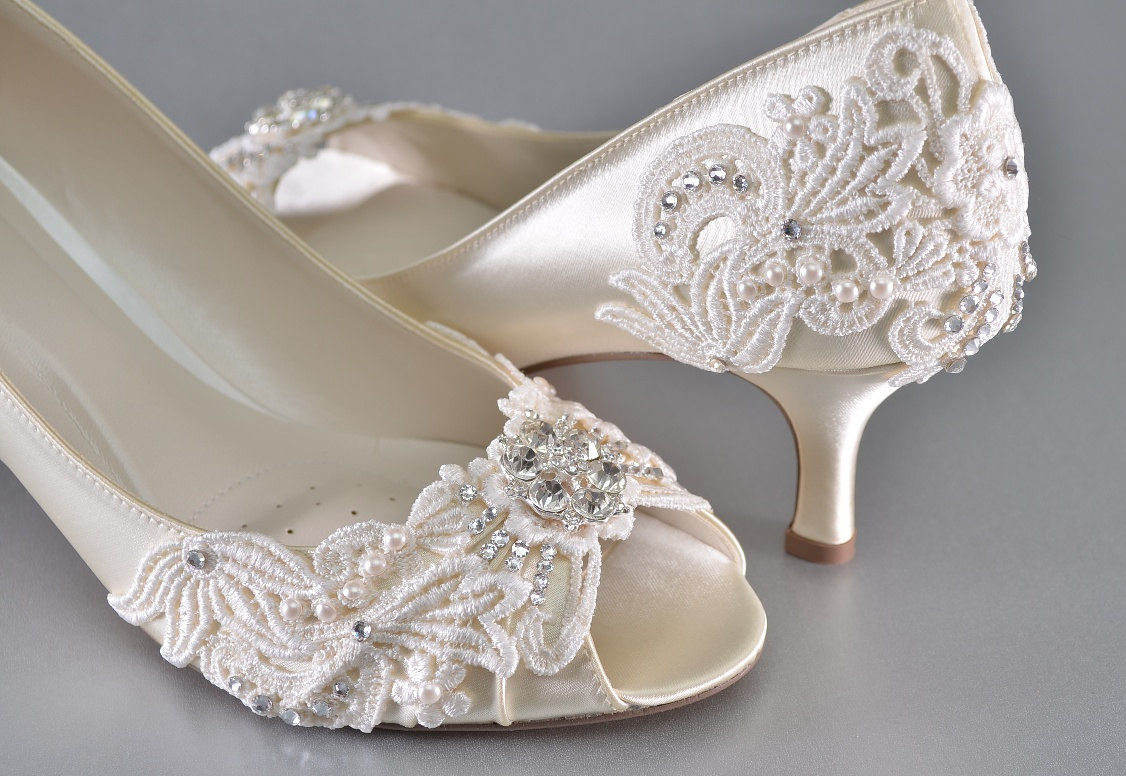 Vintage Wedding Shoes Low Heel
 Woman s Low Heel Wedding Shoes Woman s Vintage