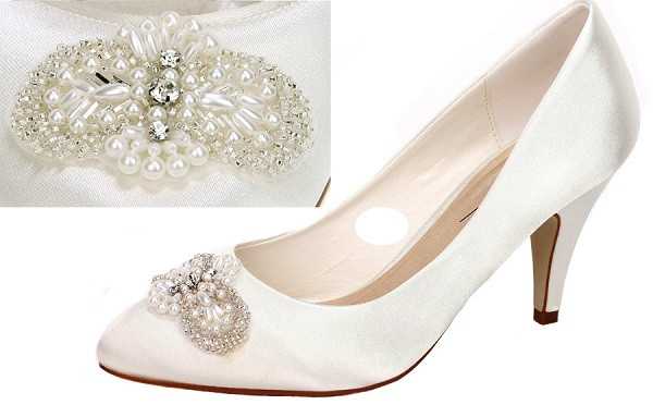 Vintage Wedding Shoes Low Heel
 Object moved