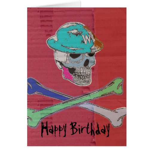 Virtual Birthday Cards
 Skull and Crossbones on Virtual Card Birthday Card