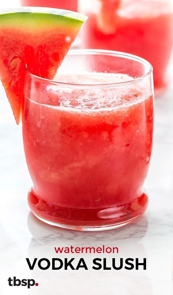 Vodka Summer Drinks
 Watermelon Vodka Slush Recipe in 2019