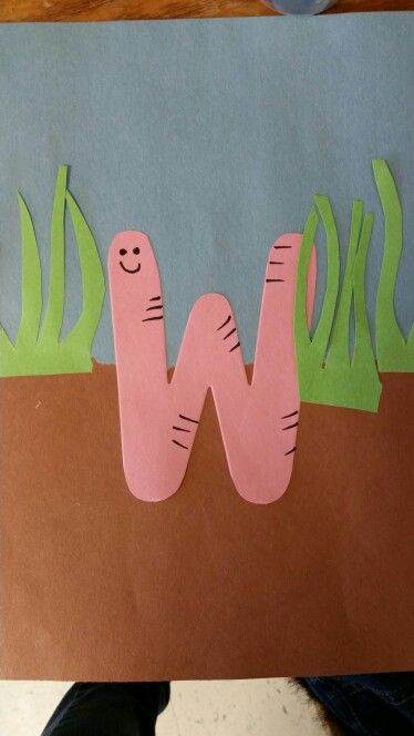 W Crafts For Preschool
 W is for Worm