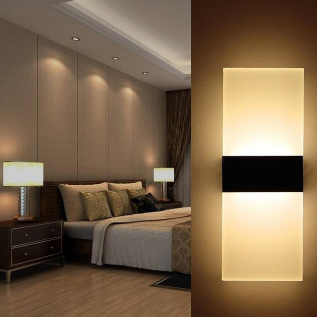 Wall Lights For Bedroom
 Modern LED Wall Lamp Acryl Metal Home Lighting Bedroom