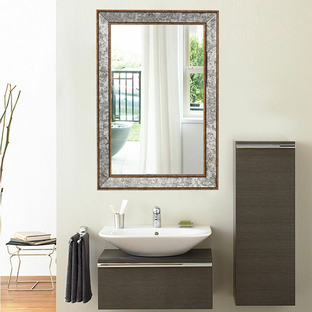 Wall Mirror For Bathroom
 36" Wall Mirror Beveled Rectangle Vanity Bathroom