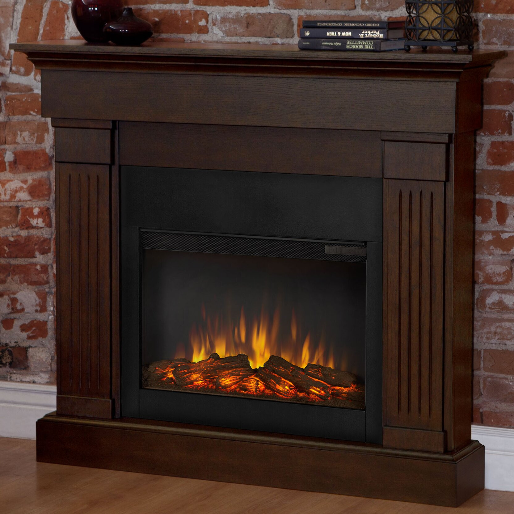 Wall Mounted Fireplace Electric
 Real Flame Slim Crawford Wall Mounted Electric Fireplace