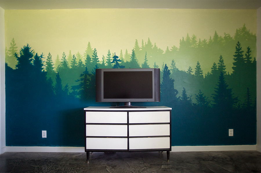 Wall Mural Bedroom
 Forest Wall Mural Bedroom Makeover