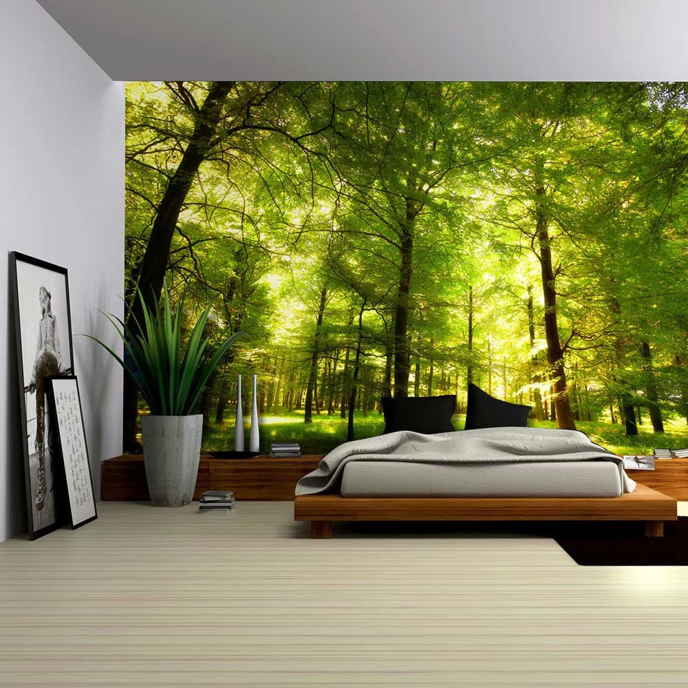 Wall Mural Bedroom
 Crowded Forest Mural Wall Mural Removable Sticker Home