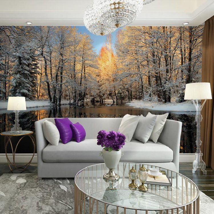 Wall Mural For Living Room
 20 Living Rooms With Beautiful Wall Mural Designs
