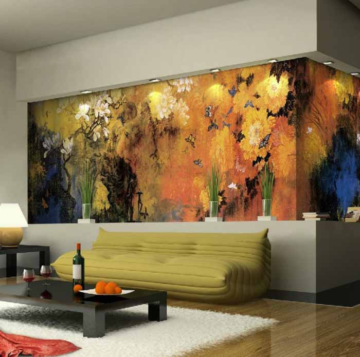 Wall Mural For Living Room
 10 Living Room Designs With Unexpected Wall Murals Decoholic