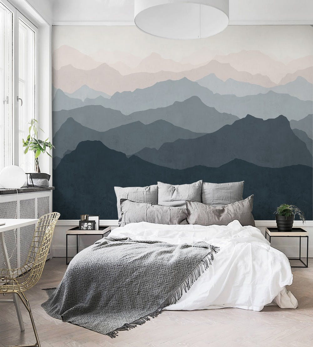 Wall Painting Ideas For Bedroom
 Easy Hang Mural Wall Paper Trend PureWow