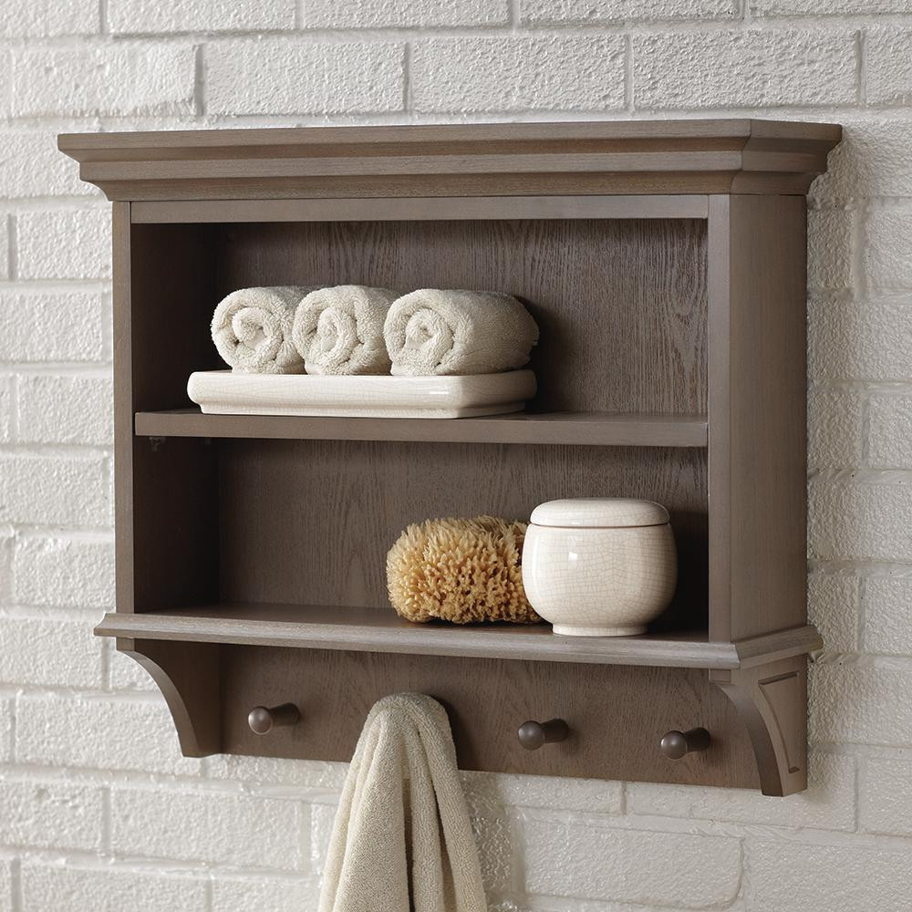 Wall Shelf Bathroom
 Home Decorators Collection Albright 7 1 4 in L x 21 in H