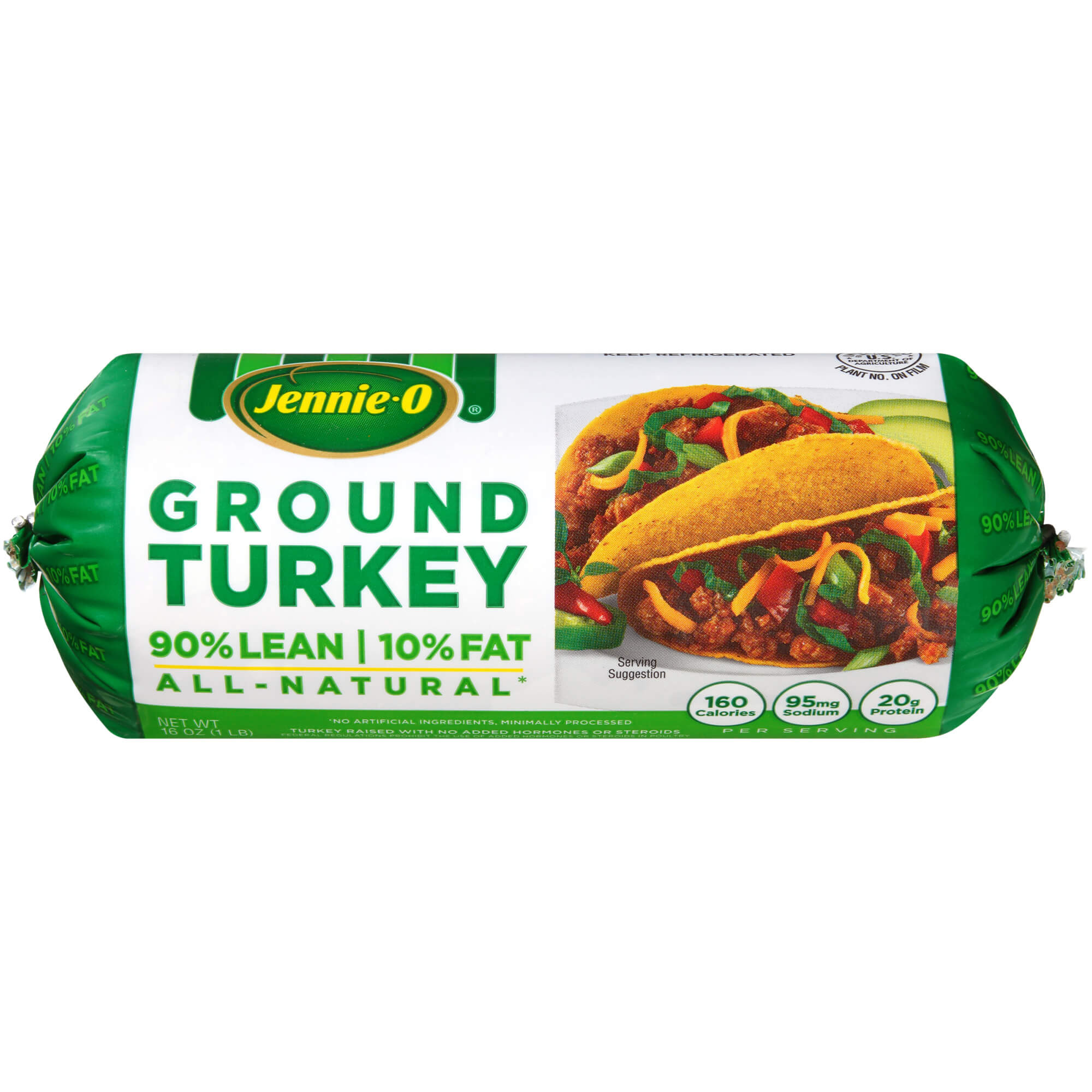 Walmart Ground Turkey
 Jennie O Lean Ground Turkey Roll 16 ounce 1 pound