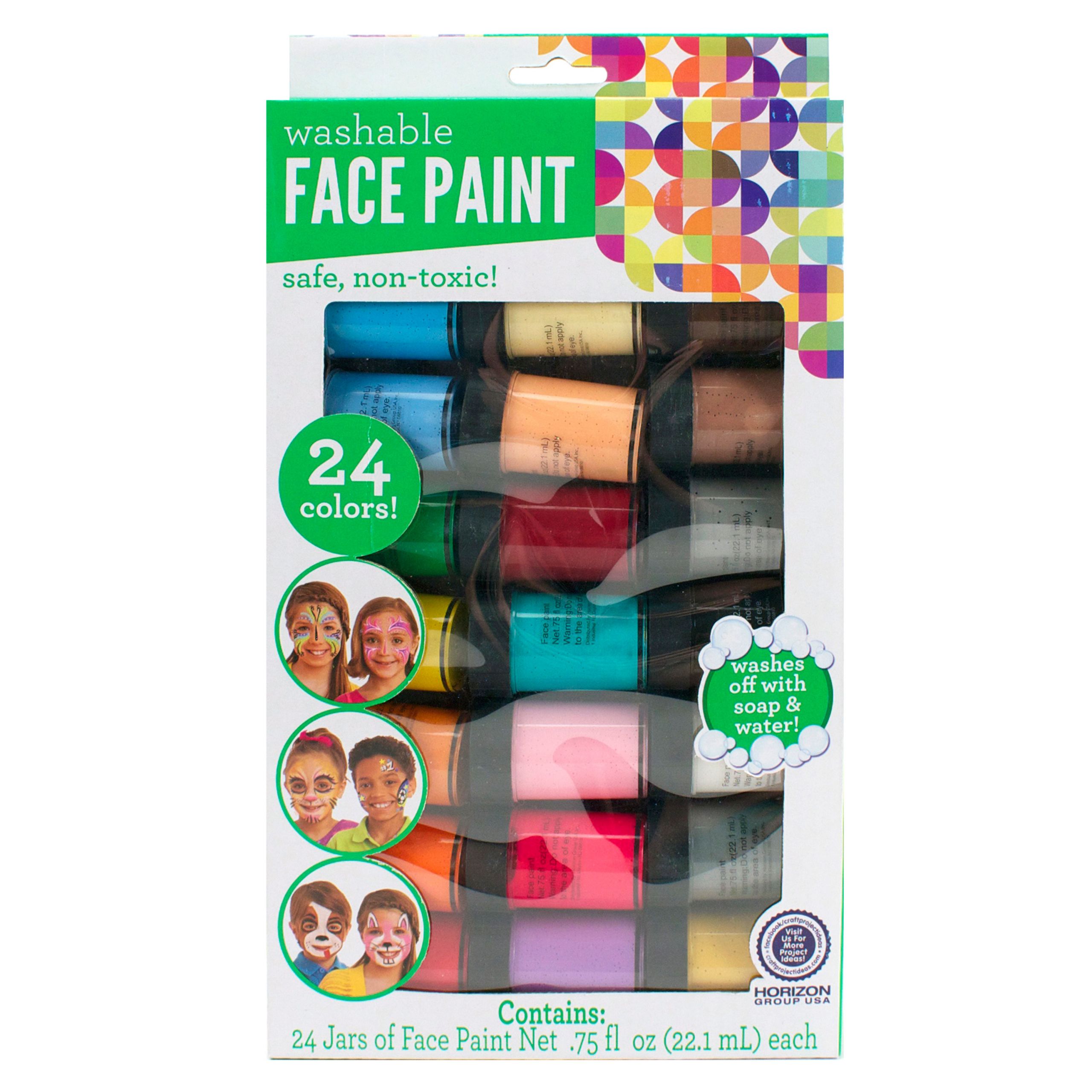 Walmart Kids Crafts
 Horizon Group USA Kids Crafts Face Paint Jars 24 Count